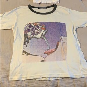 Very rare brandy Melville no bullshit ringer tee